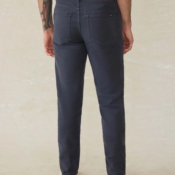 Faherty Blue Slim Pants Versatile Style - Picture 2 of 8